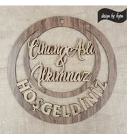 Kişiye Özel Dekoratif Ahşap Kapı Süsleri
