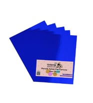 Mavi 35x50 Metalik Aynalı Fon Kartonu 5 Adet 1 Paket Artlantis Aynalı Metalik Fon Kartonu