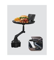 360° Döner Araç Bardaklık Tepsisi Telefon Tutuculu Geniş Yemek Masası