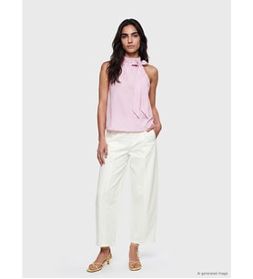 LCW Vision Ekru Loose Fit Kadın Pantolon