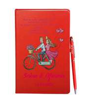 Sevgililer Gününe Özel Kırmızı Defter Kalem Hediye Seti 10