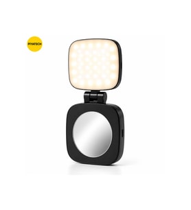 XK-FL05 Magsafe Uyumlu Aynalı Mini Led Fill Light Taşınabilir Telefon Standı Fotoğraf Ve Video Işığı - Siyah