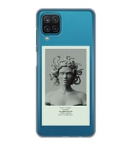 Samsung Galaxy M22 Uyumlu Medusa Tasarımlı Şeffaf Telefon Kılıfı