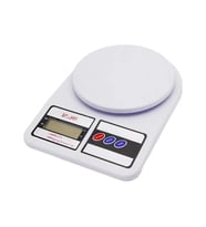 HASSAS TERAZİ 10 KG DİJİTAL MUTFAK TARTISI HASSAS ÖLÇÜM TARTI (Beyaz-Gri)
