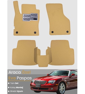 CHRYSLER CROSSFİRE COUPE (2004-2008) Uyumlu EVA Paspas Tam Set–Araca Özel,Su Geçirmez