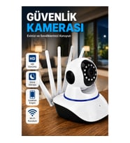 Wi-Fi Güvenlik Kamerası – Antenli, Gece Görüşlü ve Hareket Sensörlü