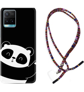 Vivo Y11S Y21S Y20 Y20S Y70 Kılıf Boyun Asklı Rasta Silikon Bay Bay Panda 1784