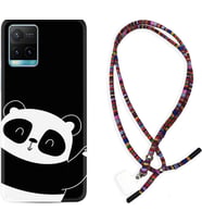 Vivo Y11S Y21S Y20 Y20S Y70 Kılıf Boyun Asklı Rasta Silikon Bay Bay Panda 1784