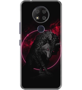 Reeder P13 Blue Max 2020 Kılıf Silikon Desen Black Wolf 1691