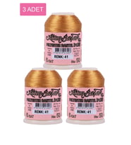 3 Adet Altınbaşak Oya ve Dantel İpi 20 gr - Royaleks - No: 041