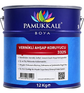 Pamukkale Ahşap Koruyucu Vernikli 12 Kg Tik Ağacı
