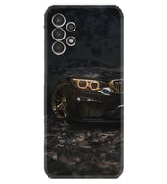 Samsung Galaxy M14 Kılıf Silikon Desen Özel Seri Black Car 1768
