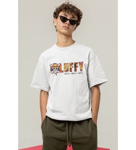 One Piece Luffy Logo Beyaz Tişört