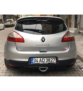 Renault Megane Uyumlu 3 Rs Egzoz Görünümlü Difüzör4 Kapı (Plastik)