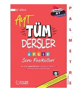 Palme Palme YKS AYT Tüm Dersler Aylık Soru Fasikülleri Eşit Ağırlık *yeni*