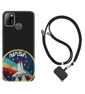 INFINIX Smart 4 5 6 Zero 8 S5 Pro Kılıf Boyun Askılı Silikon Nasa 1326
