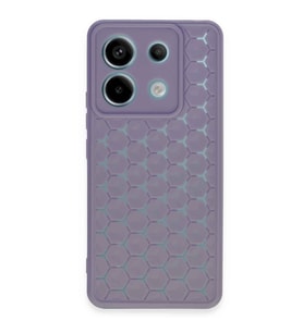 Xiaomi Redmi Note 13 Pro 5g Kılıf Petek Silikon Kapak - Lila