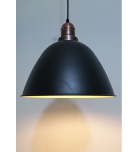 RİOLİGH RETRO SİYAH İÇİ GOLD TEKLİ METAL SARKIT ÇAP:28CM