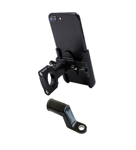 Powertec Alüminyum Gövdeli Gidon ve Ayna Bağlantılı Motosiklet-Bisiklet Telefon Tutucu Uyumlu