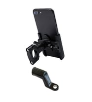 Powertec Alüminyum Gövdeli Gidon ve Ayna Bağlantılı Motosiklet-Bisiklet Telefon Tutucu Uyumlu