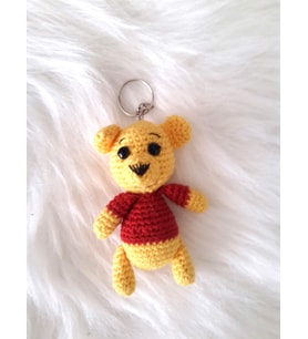 Maskot Sevimli Köpekçik Amigurumi Organik Anahtarlık Oyuncak