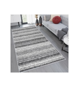 Rovigo Home Dijital Baskı Yıkanabilir Kaymaz Taban Salon Halısı RVG1170 80x300 cm (Gri)