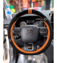 Opel Combo E Dikme Direksiyon Kılıfı Parlak Siyah Taba Detaylı Taba Çift Yüzük ve Dikiş 2018-2024