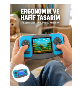 Mey İthalat® Taşınabilir El Oyun Konsolu Çocuk Gelişimine Uygun Oyun Cihazı