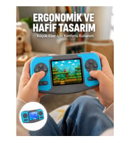 Mey İthalat® Taşınabilir El Oyun Konsolu Çocuk Gelişimine Uygun Oyun Cihazı