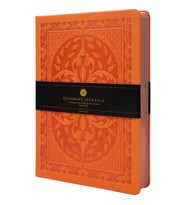 VICTORIA'S JOURNALS 3477 VINTAGE OLD BOOK 14x20cm 80gr.160YP. ÇİZGİLİ DEFTER TURUNCU