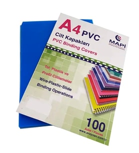 Mapi Pvc Cilt Kapağı A4 100Lü Mavi