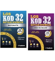 TUDEM YAYINLARI 8.SINIF LGS KOD 32 MATEMATİK - FEN BİLİMLERİ HAFTALIK DENEME