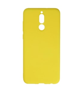 Huawei Mate 10 Lite Kılıf Nano İçi Kadife Silikon - Sarı