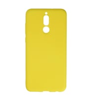 Huawei Mate 10 Lite Kılıf Nano İçi Kadife Silikon - Sarı