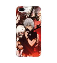 Iphone 7 PLUS - 8 PLUS Uyumlu Tokyo Ghoul Kaneki Ken Tasarımlı Şeffaf Telefon Kılıfı