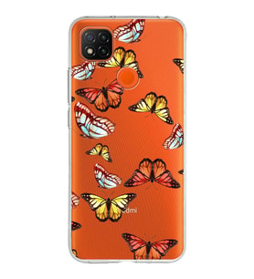 PrintiFy Xiaomi Redmi 9C ile Uyumlu 1mm Slim Fit Water Color 2 Baskılı Şeffaf  Kılıf