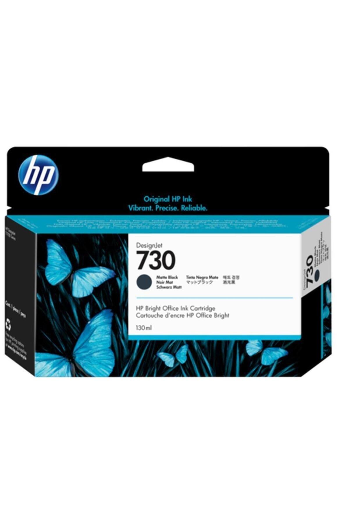 HP 730 Matte Black Mat Siyah 130 ml Plotter Kartuşu P2v65a