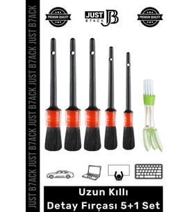 #DetayFırçası Farklı Boy Islak Kuru Otomobil Oto Araç Araba Klima Temizlik Detay Fırçası 5+1 Set