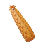 Silikon Ananas Kalemlik Sarı 1 Adet Silikon Kalem Kutusu Eğlenceli Sevimli Ananas Figürlü Hediyelik Kalemlik