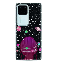 Vivo V30 Kılıf Desenli Silikon Space Woman 1311