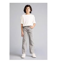 Defacto Wıde Leg Gri Erkek Çocuk Jean Pantolon F8433A8/NM55