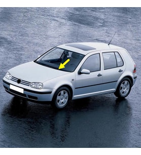 VW Golf 4 1998-2002 Ön Cam Sol Silecek Kolu 1J1955409A (Siyah)