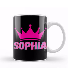 Sophia  Name personalized Custom   vintage Retro Rainbow Style Design Gift Baby Gift For Her Kupa Bardak Porselen