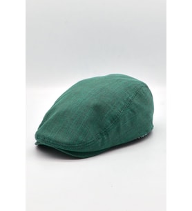 Erkek Dokulu London Kasket Yeşil Flat Cap Şapka