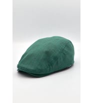 Erkek Dokulu London Kasket Yeşil Flat Cap Şapka
