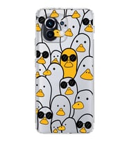 Xiaomi  Mi 11  Kamera Korumalı Kapak Duck Tasarımlı Şeffaf  Kılıf
