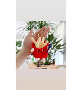 Patates Kızartması Peluş Anahtarlık Çanta Süsü