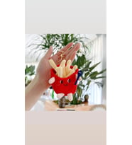 Patates Kızartması Peluş Anahtarlık Çanta Süsü