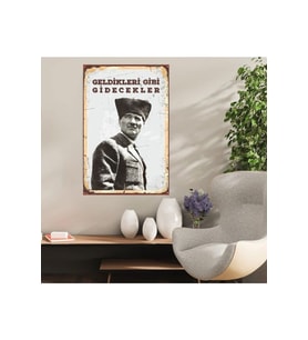 Ahşap Retro Mdf Poster , Komik Sözler , Duvar Yazıları , Manzara ,  Tarih , Edebiyat - Tbl0438