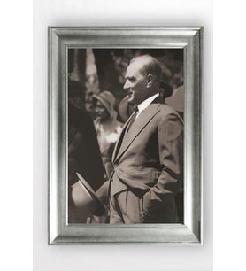 Gümüş Çerçeveli Atatürk Tablo a809